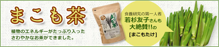 まこも茶・食養研究の第一人者「若杉友子」さんも大絶賛!