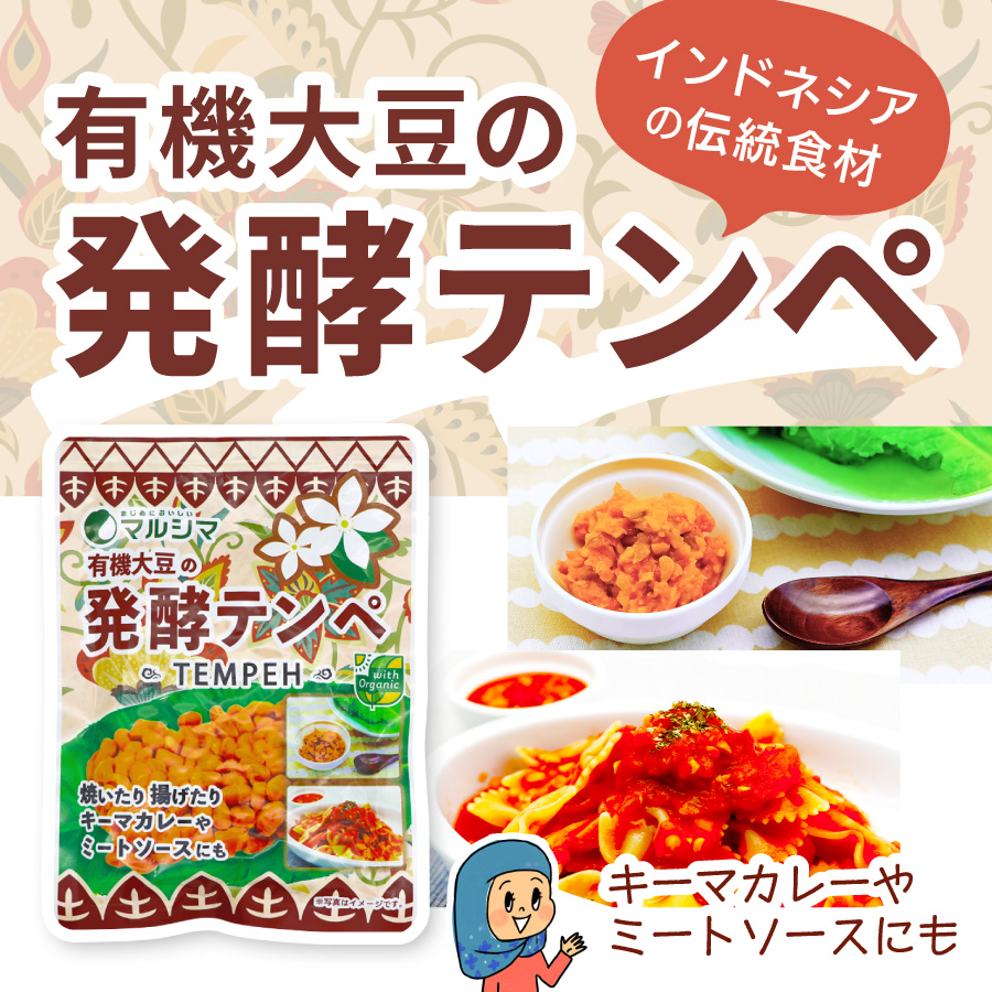有機大豆の発酵テンペ