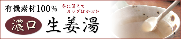 有機素材100% 濃口生姜湯 3袋セット